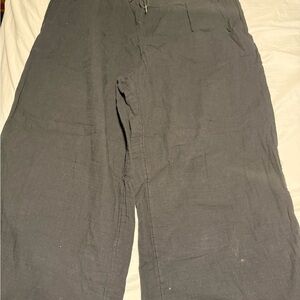 Wide Leg Crinkle Gauze Pants